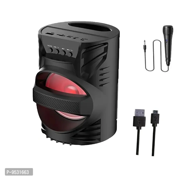 Ws-04 Bluetooth Speaker Thunder High Bass Power Bluetooth with Karaoke Mic