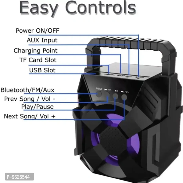 3D Sound Quality with Loud Dynamic Sound Wireless Bluetooth Mini dj speaker