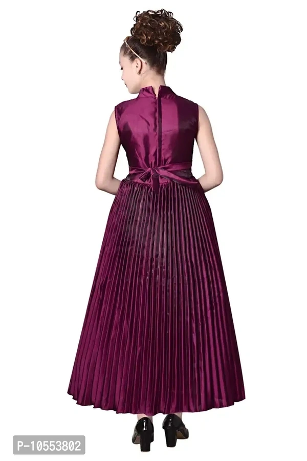 Stylish Girls Silk Blend Grown Dress - 4-5 Years