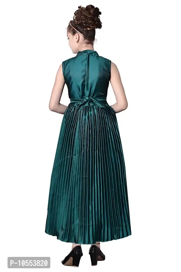 Stylish Girls Silk Blend Grown Dress - 4-5 Years