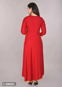 Trendy Rayon Pom Pom Gown - l