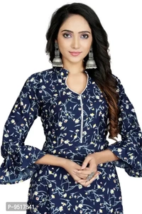 Latest Fancy V Cut Pieping Gown GhasBlue - L