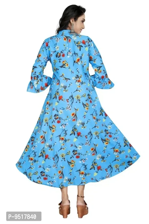 Latest Fancy V Cut Pieping Gown Feroji - M