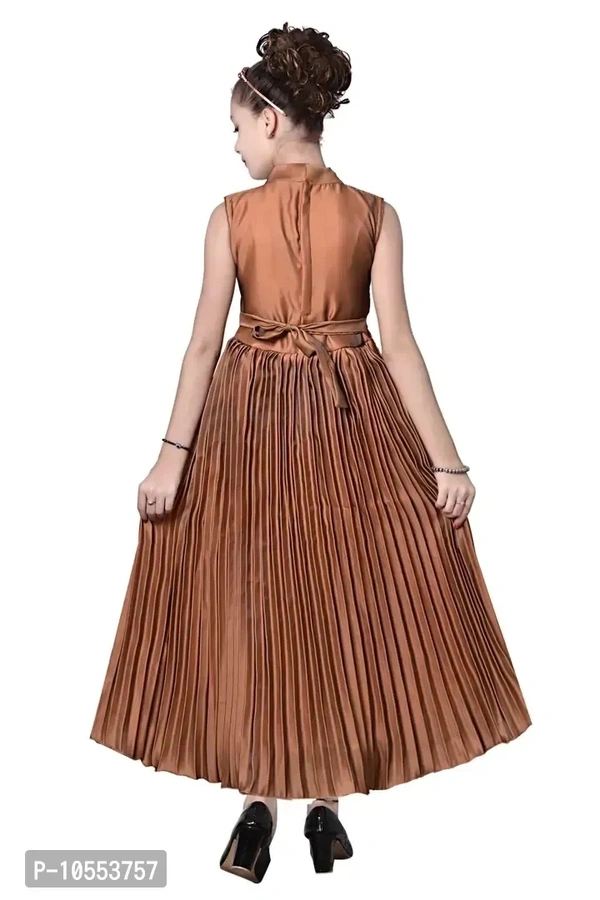 Stylish Girls Silk Blend Grown Dress - 6-7 Years