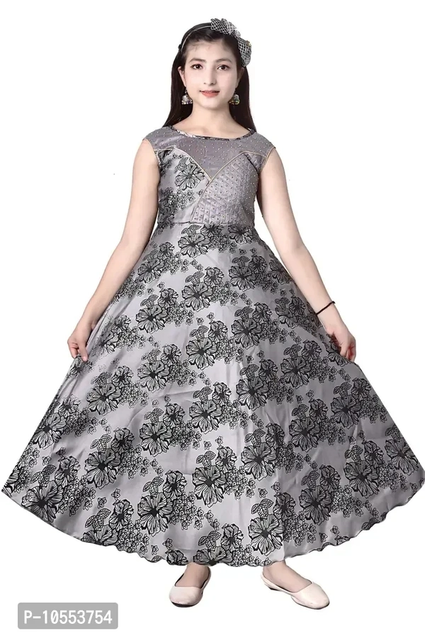 Stylish Girls Silk Blend Grown Dress - 12-13 Years