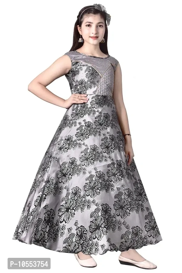 Stylish Girls Silk Blend Grown Dress - 12-13 Years