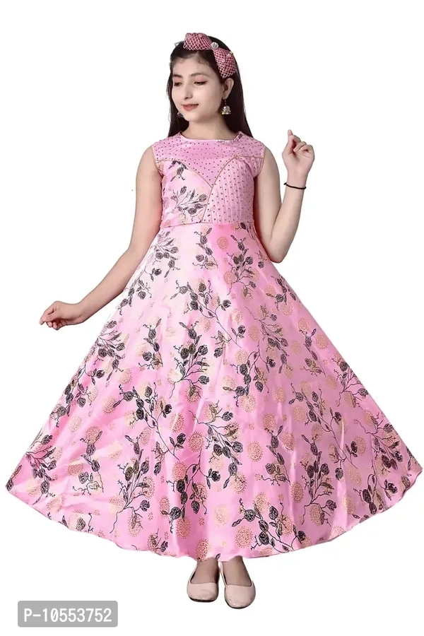 Stylish Girls Silk Blend Grown Dress - 13-14 Years