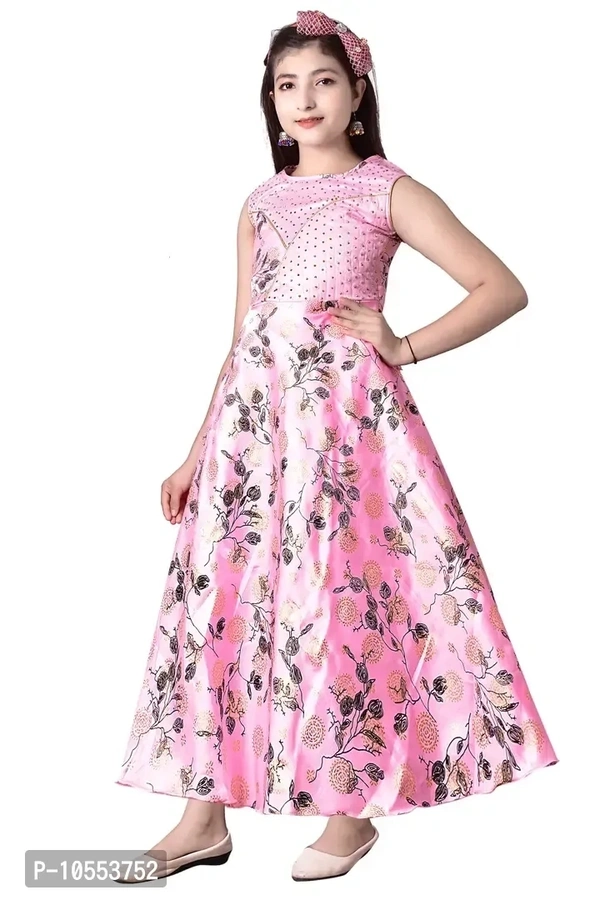 Stylish Girls Silk Blend Grown Dress - 13-14 Years