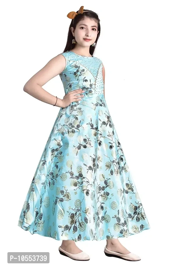 Stylish Girls Silk Blend Grown Dress - 11-12 Years