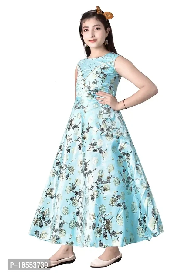 Stylish Girls Silk Blend Grown Dress - 11-12 Years