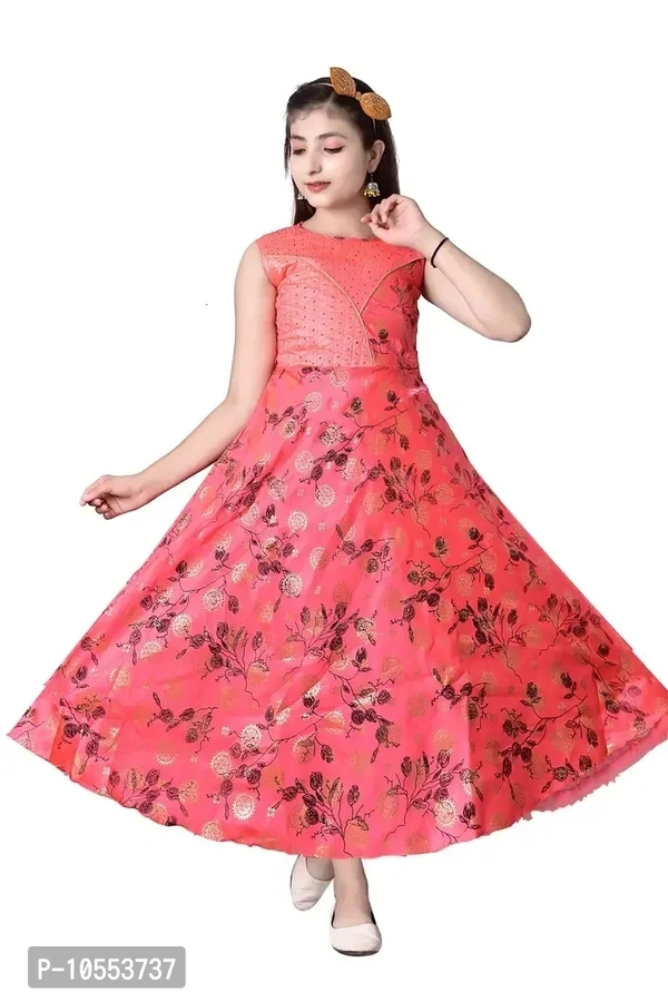 Stylish Girls Silk Blend Grown Dress - 12-13 Years