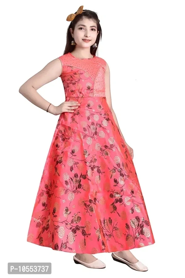 Stylish Girls Silk Blend Grown Dress - 12-13 Years