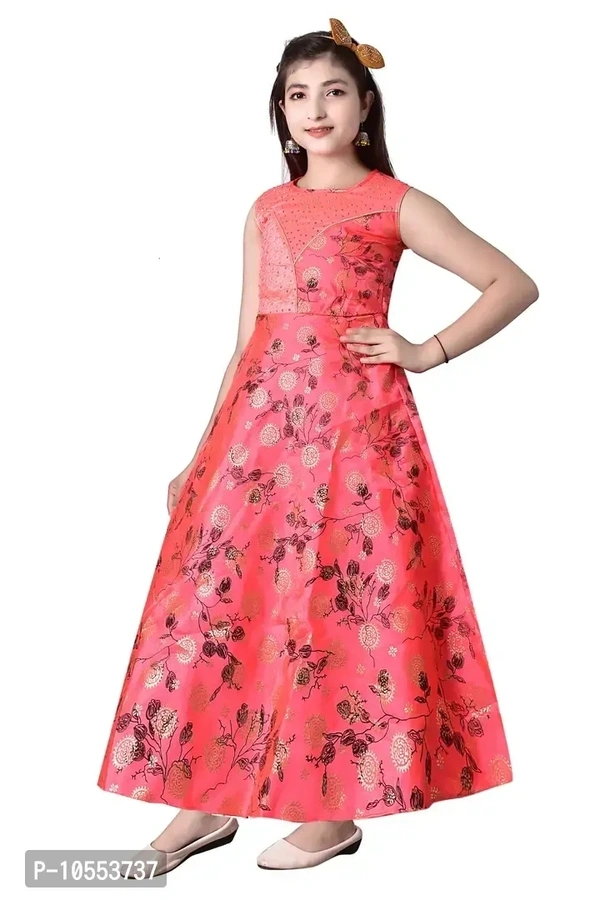 Stylish Girls Silk Blend Grown Dress - 12-13 Years