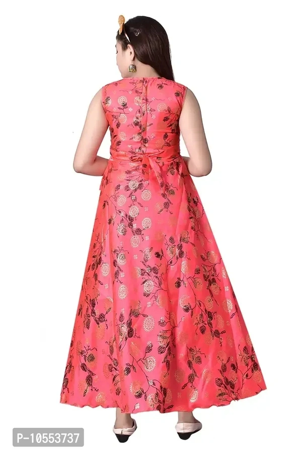 Stylish Girls Silk Blend Grown Dress - 12-13 Years