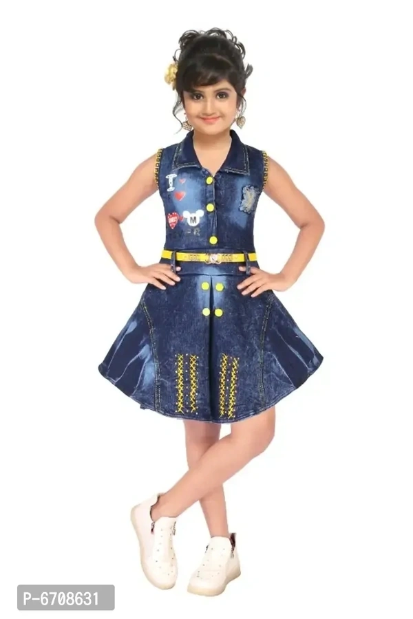 Girls knee length party dress - 3-4 Years