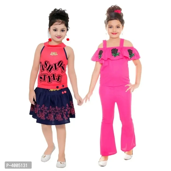 Fiera fashion combo girls dresess(pack of 2) - 3-4 Years