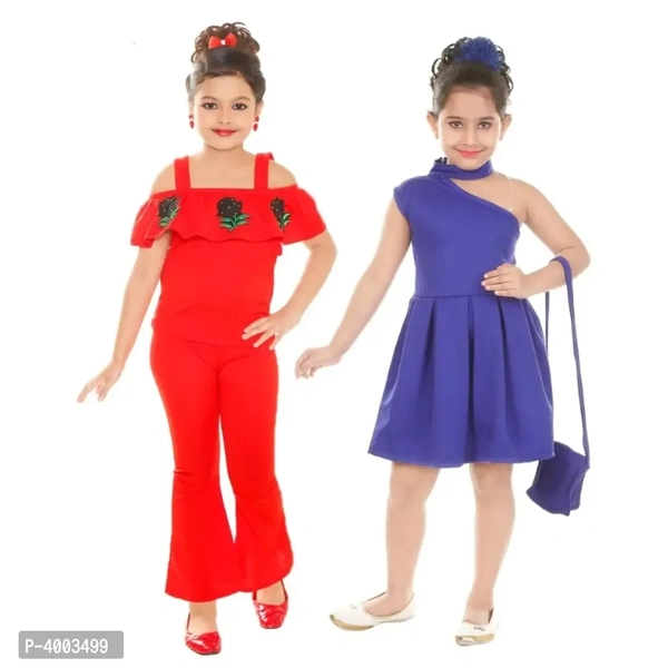 Fiera fashion combo girls dresess(pack of 2) - 6-7 Years