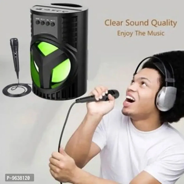 Ws-03 With Mic Stereo Sound Rich Bass Wireless Rechargeable speaker