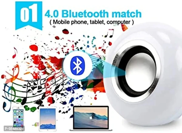 &nbsp;Smart Bulb With 12W Multi Colour Bluetooth Controlled Music Disco Type Self Changing Colour Lamp Flashlight Music Light