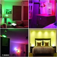 &nbsp;Smart Bulb With 12W Multi Colour Bluetooth Controlled Music Disco Type Self Changing Colour Lamp Flashlight Music Light