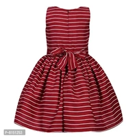 R Cube Girl's Poly Crape Straped Casual Wear Frock - 6-7 Years