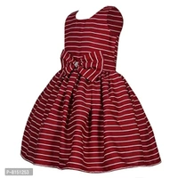 R Cube Girl's Poly Crape Straped Casual Wear Frock - 6-7 Years