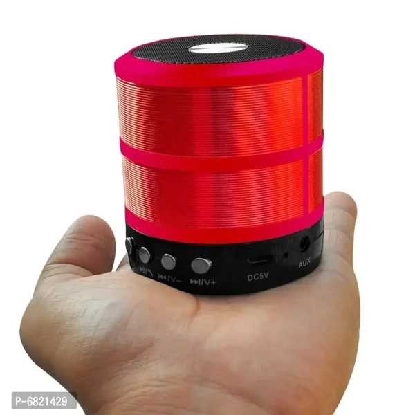 Super Bass 887 Splash proof Wireless Bluetooth Speaker Best Sound Quality Playing with Mobile/Tablet/Laptop/AUX/Memory Card/Pan Drive/FM 5 W Bluetooth Speaker