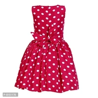 R Cube Girl's Poly Crape Straped Casual Wear Frock - 10-11 Years