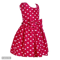 R Cube Girl's Poly Crape Straped Casual Wear Frock - 10-11 Years
