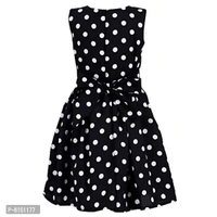 R Cube Girl's Poly Crape Straped Casual Wear Frock - 9-10 Years