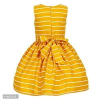 R Cube Girl's Poly Crape Straped Casual Wear Frock - 6-7 Years
