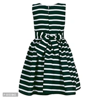 R Cube Girl's Poly Crape Straped Casual Wear Frock - 6-7 Years