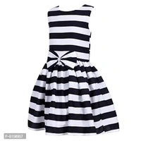 R Cube Girl's Poly Crape Straped Casual Wear Frock - 6-7 Years