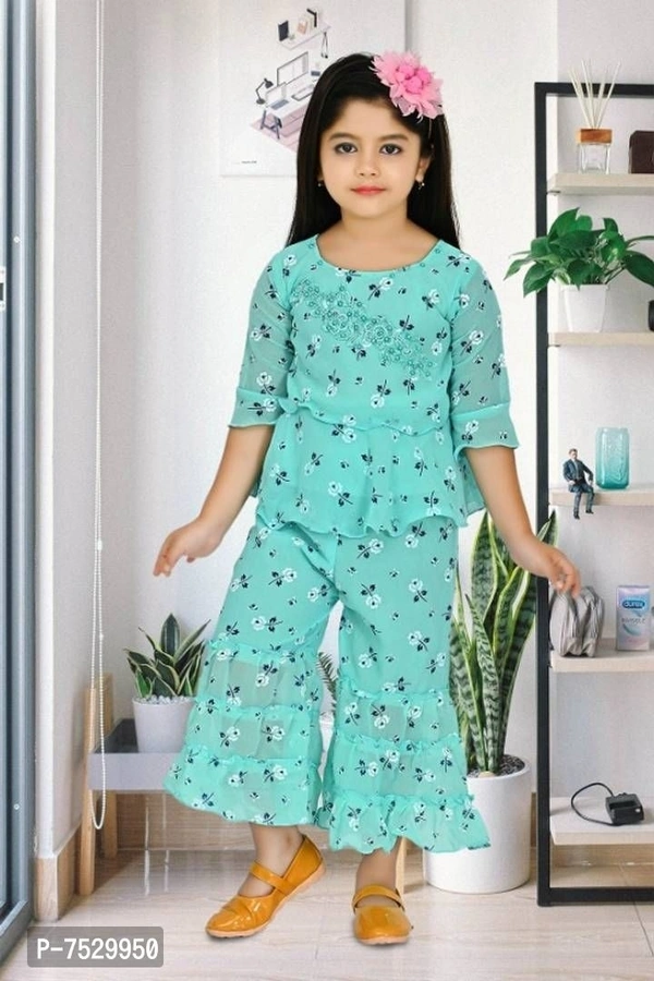  Girls party wear sarasa dress - 7-8 Years