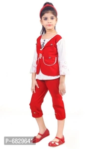 Cute Comfy Cotton Girls Dresses - 3-4 Years