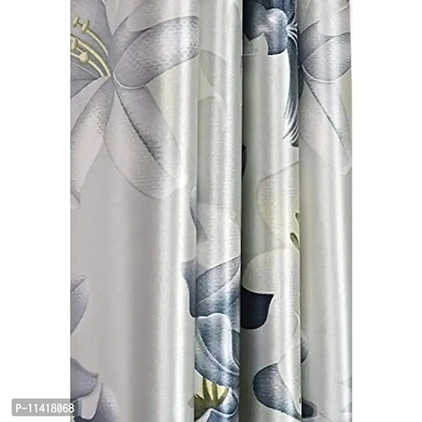 Femfairy? 1 Piece Premium Polyester Floral Window Curtain 5 Feet