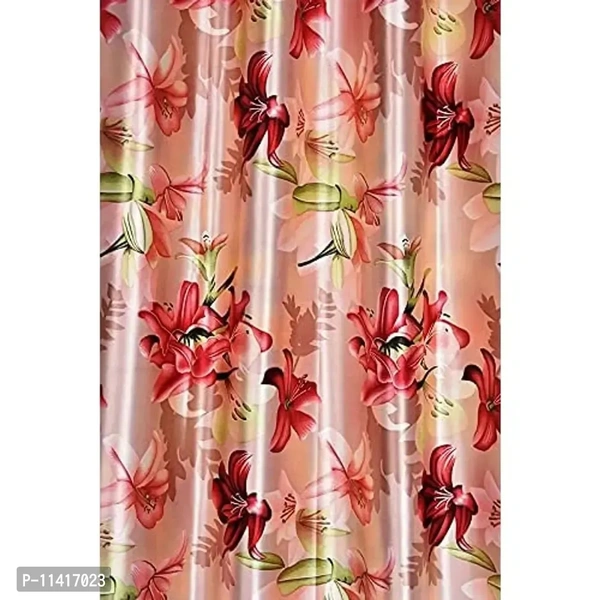 Femfairy? 2 Piece Premium Polyester Floral Door Curtain 7 Feet for Door