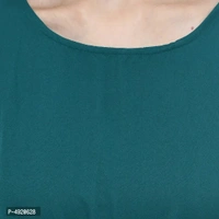 Women's Green Crepe Solid Jumpsuit - 2xl