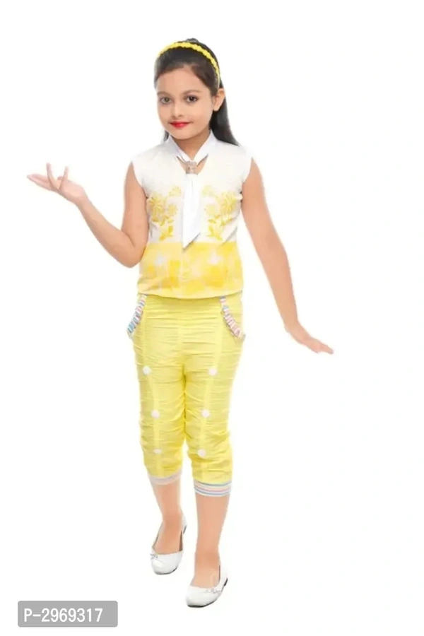 Fancy party wear capris top - 8-9 Years