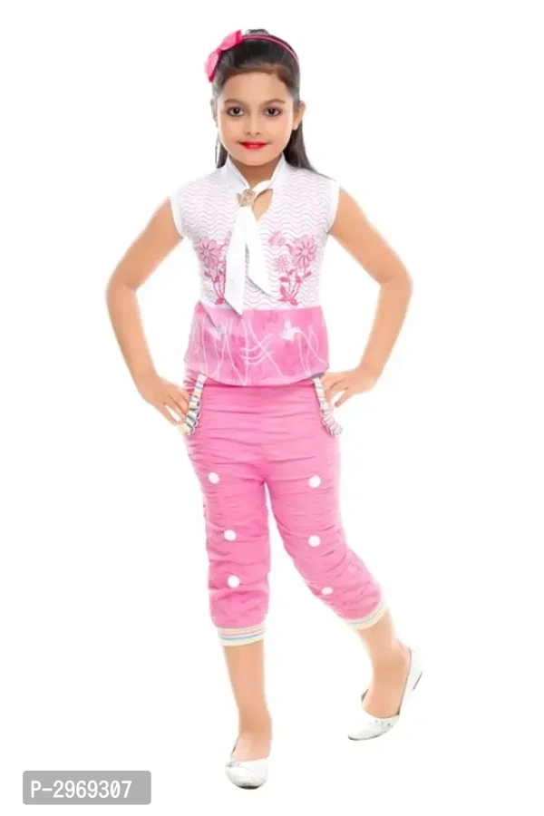 Fancy party wear capris top - 6-7 Years