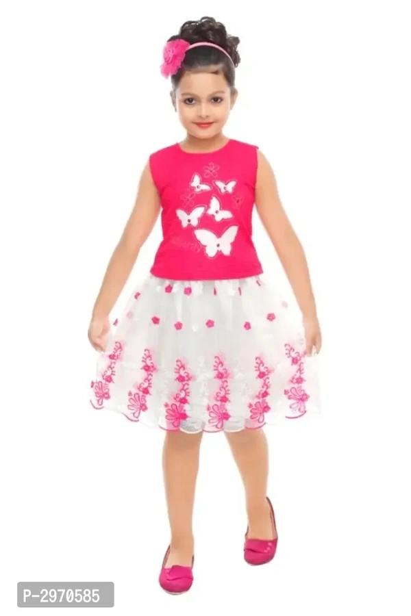 Fancy party wear skirt top - 5-6 Years
