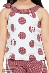 Kids Girls Cotton Blend Stylish HotPant Top Set - 7-8 Years
