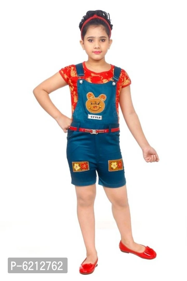 KNK Red and Blue dangri - 4-5 Years