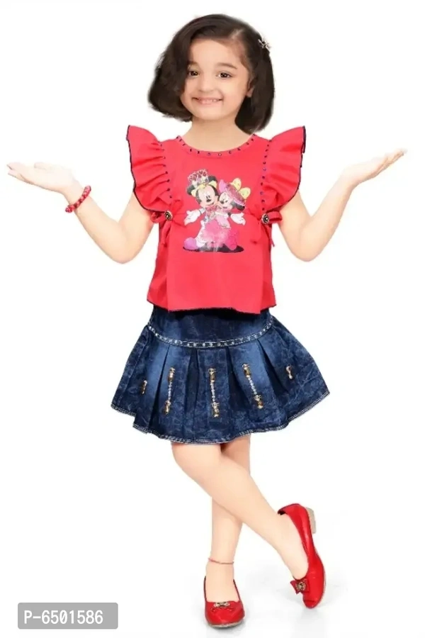 Baby Girls Party(Festive) Top Skirt - 9-12 Months