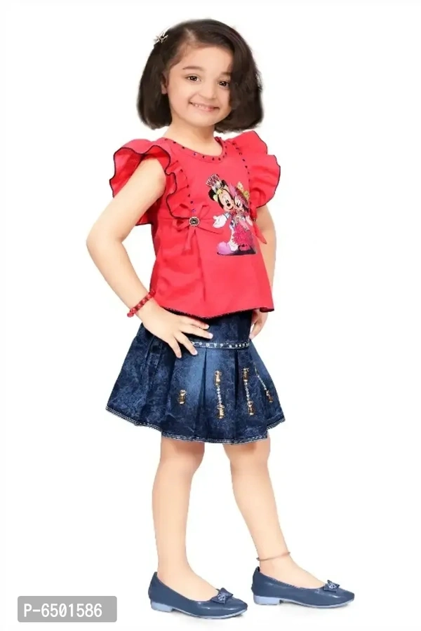 Baby Girls Party(Festive) Top Skirt - 9-12 Months