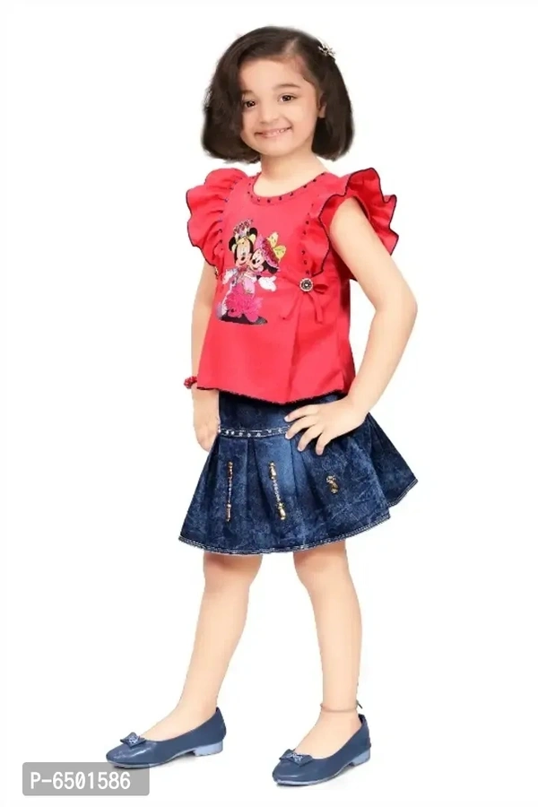 Baby Girls Party(Festive) Top Skirt - 9-12 Months