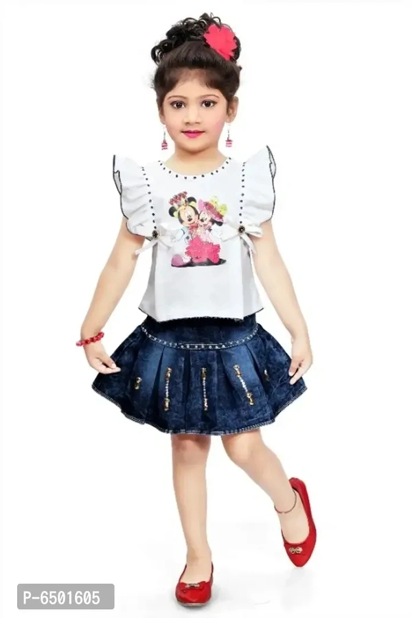 Baby Girls Party(Festive) Top Skirt - 6-9 Months