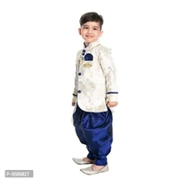NEW GEN Boys Kurta Pajama Set Blue - 3-4 Years