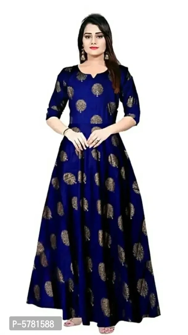 Women's Rayon Long Dress - M