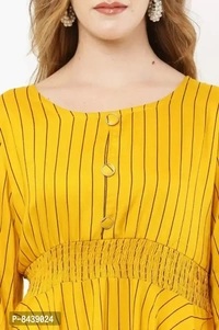 Stylish Viscose Rayon Fit and Flare Dress For Women